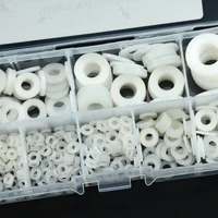500pcsbox m2 m2 5 m3 m4 m5 m6 m8 m10 white plastic nylon washer flat spacer washer seals gasket o ring assortment kit