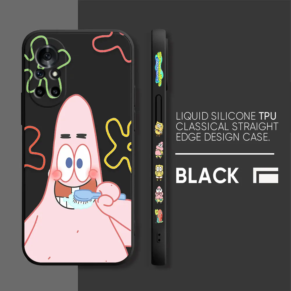 Funny S-SpongeBob Patrick Star Cartoon Case For Huawei NOVA 7 6 5I 5 4 3 3I 2S 2 8 9 10 SE PRO PLUS 5G Colour Case Funda Shell
