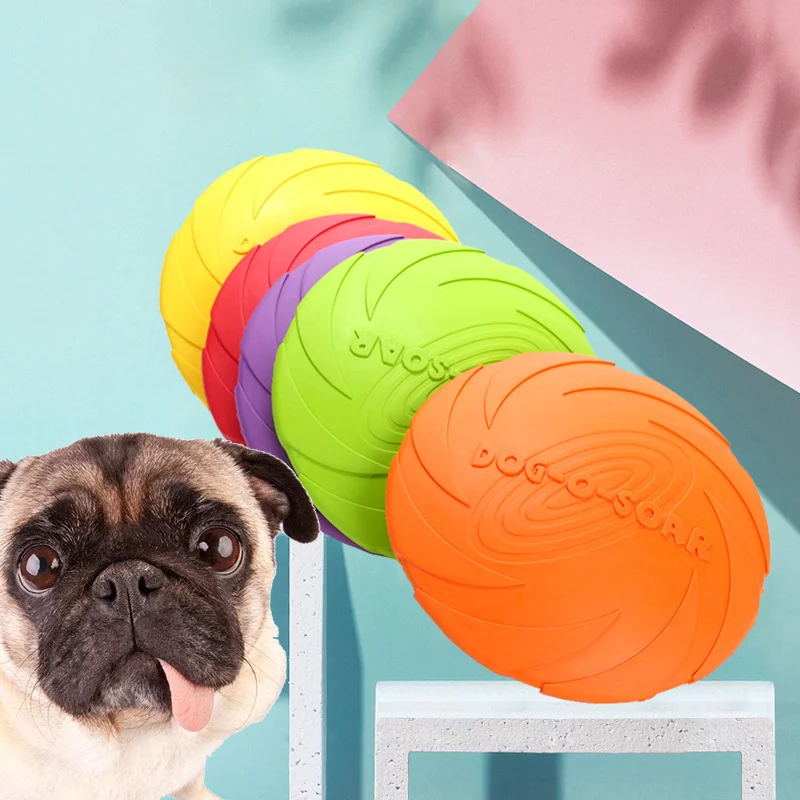 

1pc Multifunctional Pet Dog Flying Disc Outdoor Throwing Training Bite-resistant Molar Toy Milk Flavored Dog Toys Dog Supplies