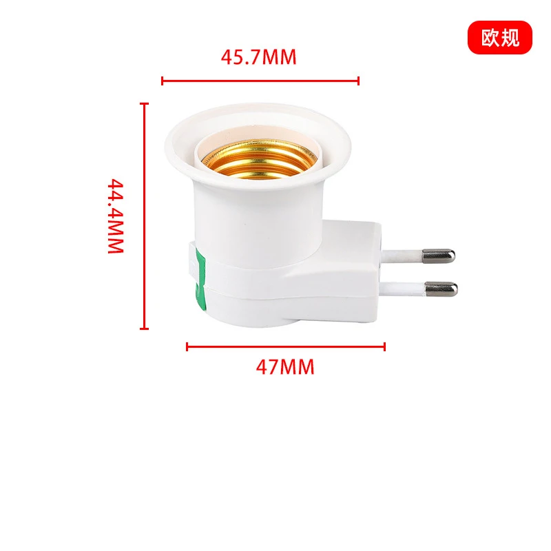 

E27 Switch Button off Wall Plug IN Lamp Socket 220V Travel Power Adapter Source EU US Plug