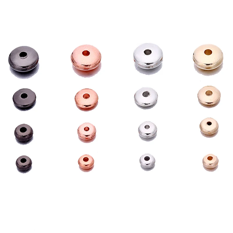 

4 5 6 8mm CCB Plastic Spacer Abacus/Wheel Bead Flat Round Loose Beads For Charm Jewelry Making DIY Bracelet Necklace Supplies