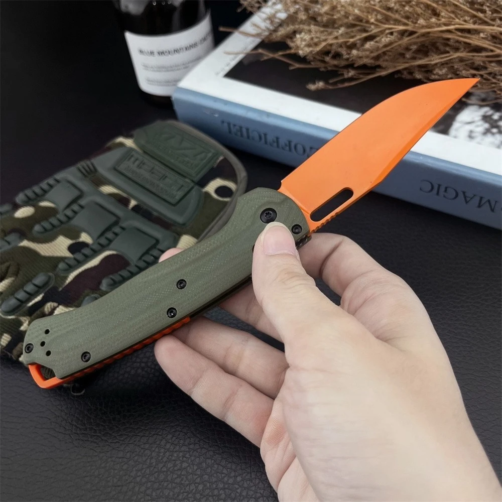 Фото Складной карманный нож Green G10 Handle BM 15535 с лезвием S35V для активного отдыха, кемпинга, рыбалки, охоты, многофункциональный инструмент для резки №3