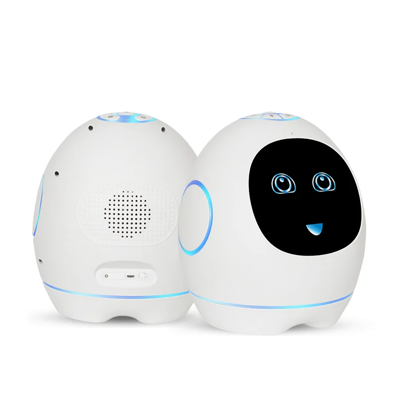

AEVYVKV Egg Oval Smart Early Learning Robot 4.3 Inch Voice Chat Voice Control Robot