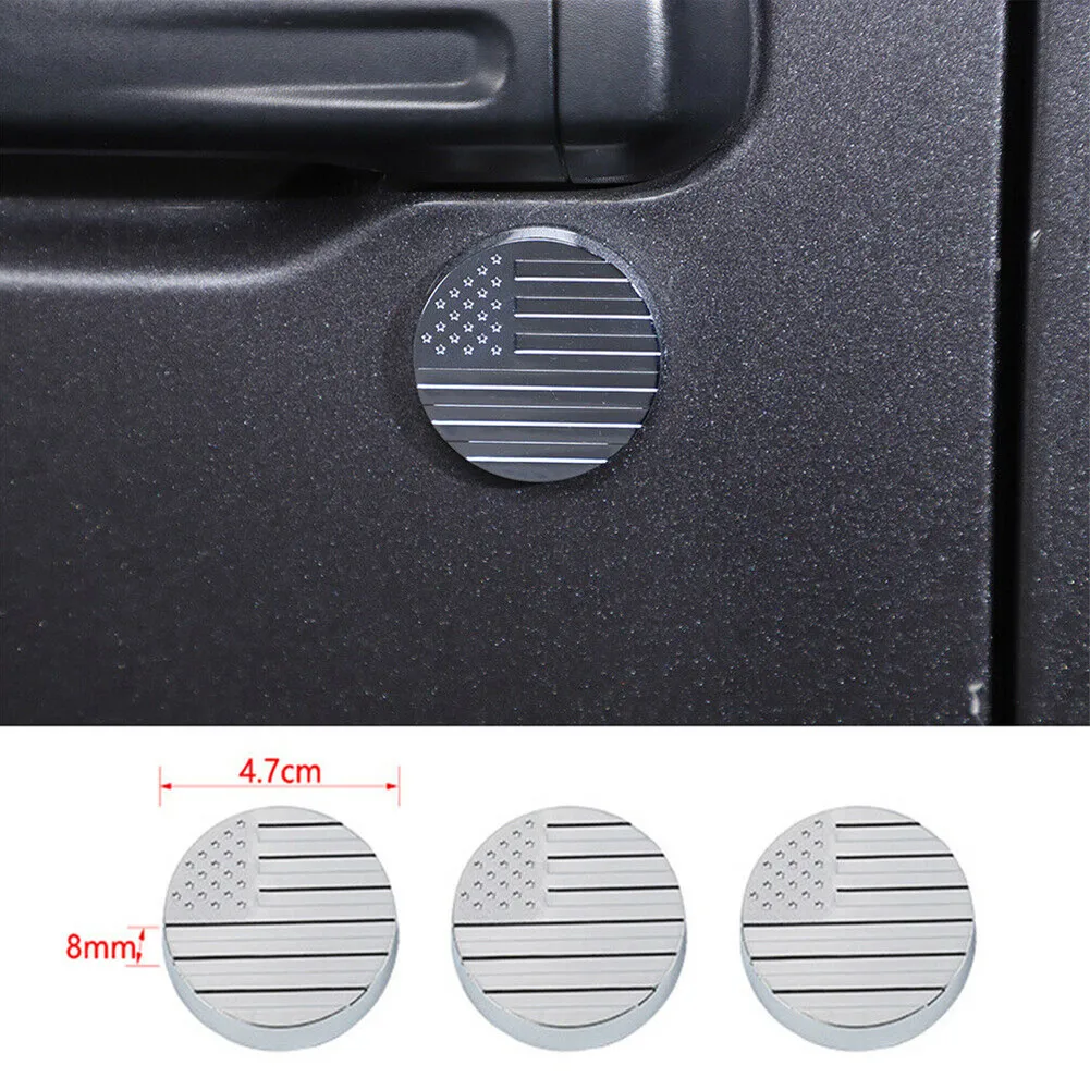 

Chrome ABS Door Key Socket Trim For Jeep Wrangler TJ JK JL JT Gladiator 97+ Car Door Key Socket Cover Trim Decor