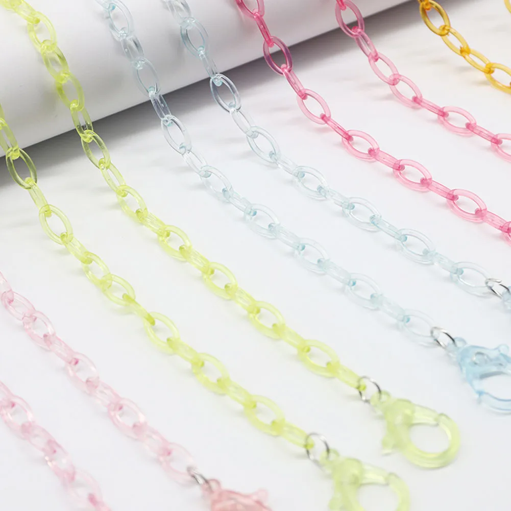 

Acrylic Anit-lost Face Mask Necklace Glasses Transparent Holder Strap Lanyard Women Children Kids Eyewear Chain Accessories