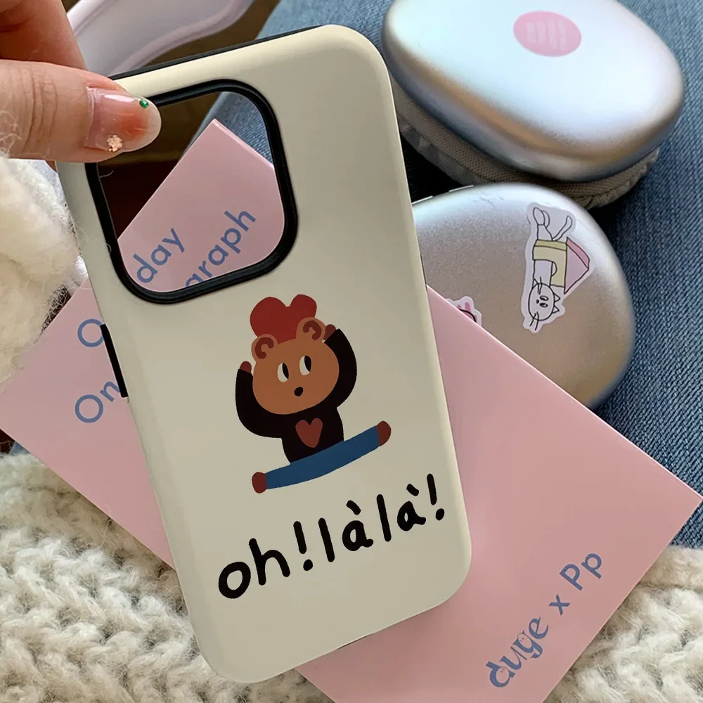 Забавный чехол для телефона с закругленными краями и матовыми IPHONE 15PRO MAX 14 13 12 11