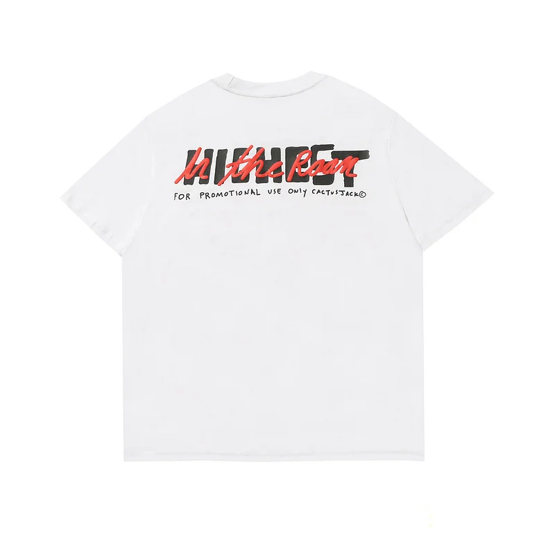 

Top Version Travis Scott x Cactus Jack Collaboration Tees Men Women Couples Oversized T-Shirt Highest In The Room T Shirt Men