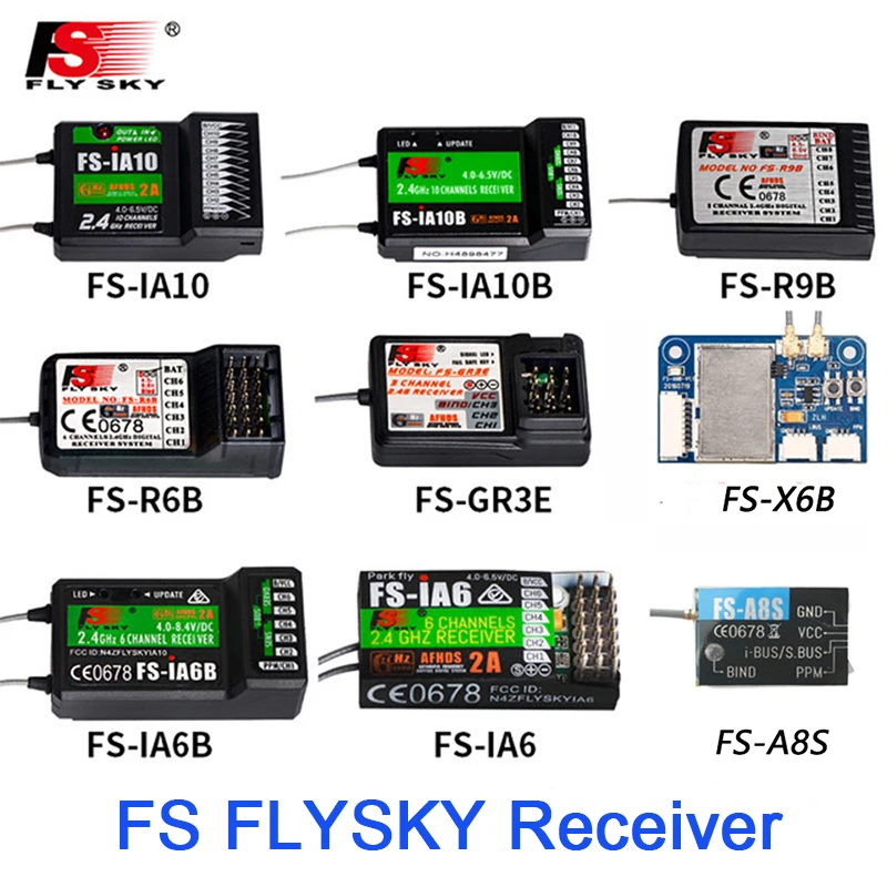 Приемник FlySky FS-R6B FS-GR3E IA6B X6B FS-IA10B
