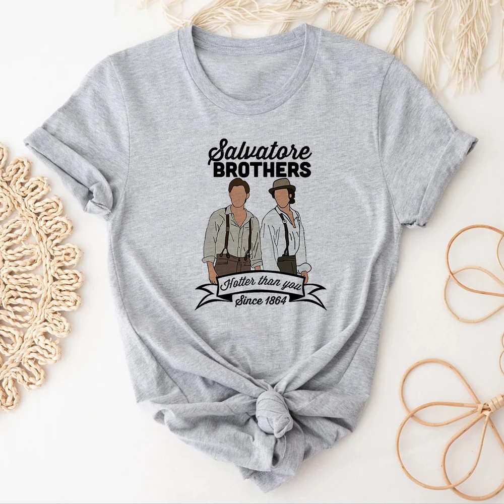 Футболки Дневники вампира для подростков уличная одежда классические дышащие