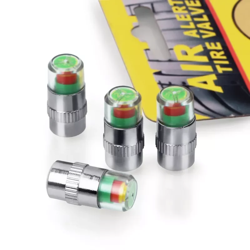 

2.4Bar 36PSI Car Auto Tire Pressure Monitor Valve Stem Caps Sensor Indicator Eye Alert Diagnostic Tools Kit