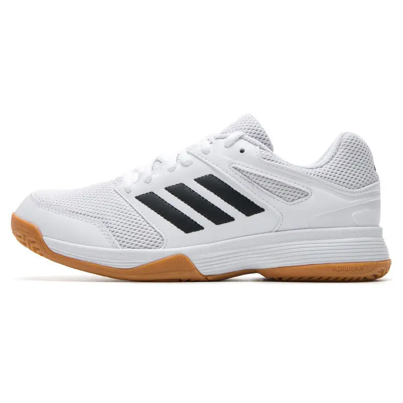 Мужские кроссовки Adidas черно-белые, для тренировок, с дышащей сеткой, подошвой EVA и технологией Adiwear, на шнуровке, комфортные, для занятий спортом в помещении. (art.: 3920dbdbdc524) - 3920dbdbdc524