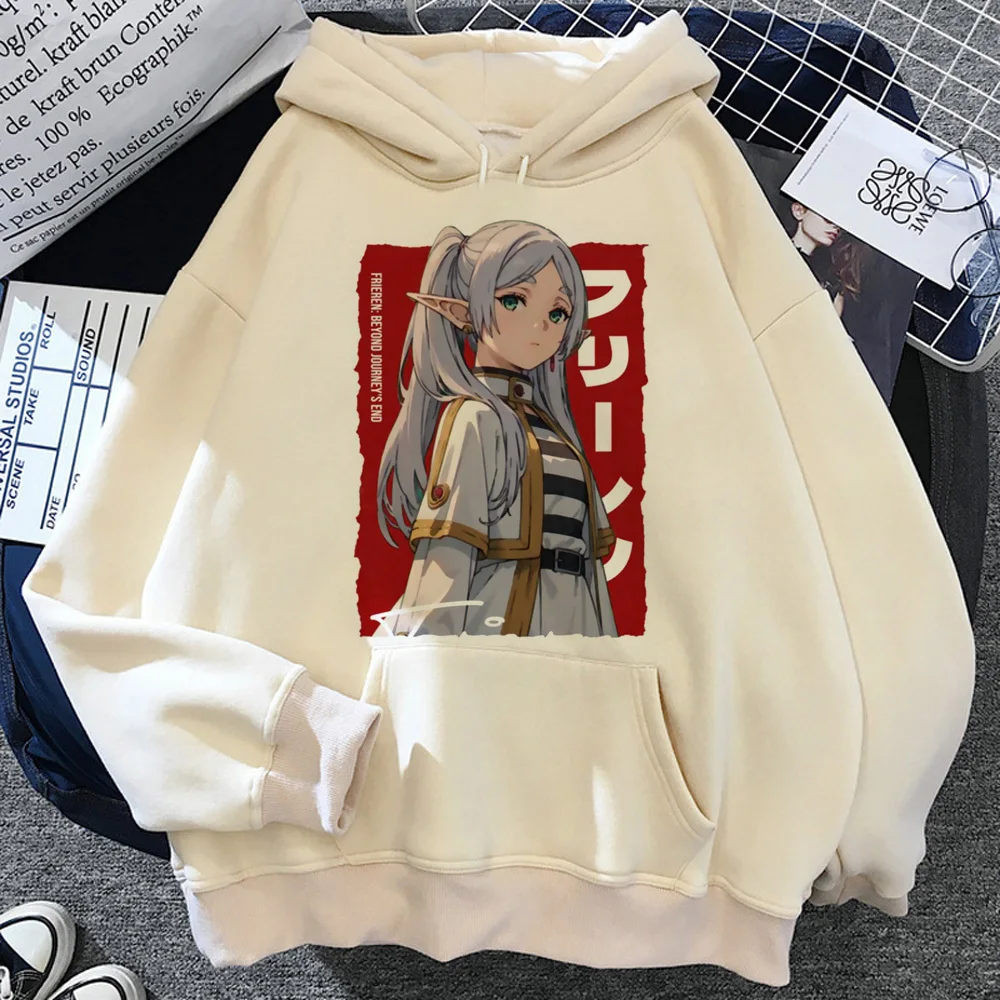 Худи Frieren для активного отдыха в стиле Харадзюку зимняя дизайнерская