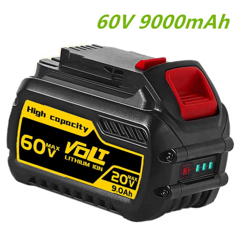 

9000 мАч Flexvolt, 120 В, 60 В, 20 в, сменный блок аккумуляторных батарей, устройство для изготовления жестких дисков DCB606 DCB612 DCB609 DCB200