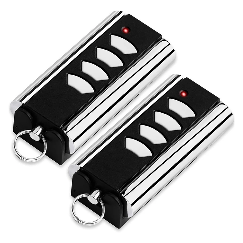 2Pcs 433.92 Mhz Garage Opener For Standard Steel Handheld Transmitter Door Crawford RCU433 4K RCU433-2
