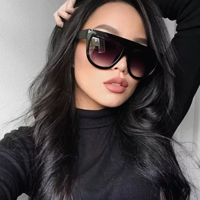 

Fashion Cat Eye Sunglasses Women Chic Brand Designer Luxury Sunglasses Lady Summer Style Sun Glasses Female Rivet Shades