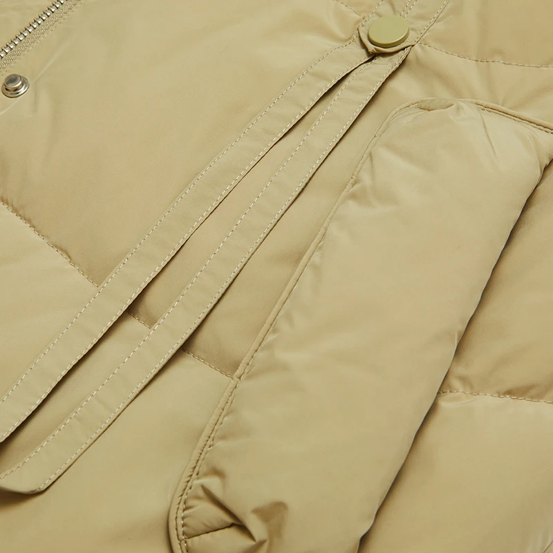 JAZZEVAR Down Jacket Women's Long 2022 New Thickened Fashion High-end Temperament Winter Coat