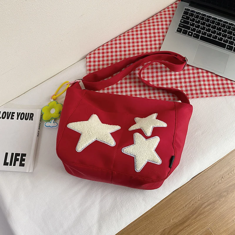 

Fashion Women Shoulder Bag Y2K Harajuku Stars Ladies Crossbody Bags Hot Girls Personality Messenger Bag Korean Casual Cute Bags