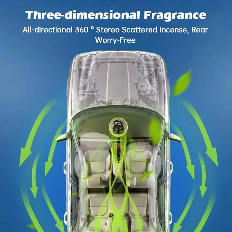 Автомобильный подвесной вращающийся ароматерапия на солнечной энергии двойное