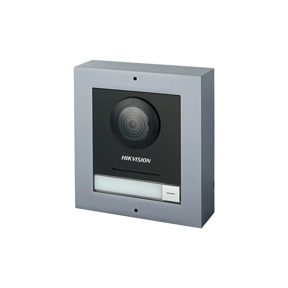 IP-видеодомофон Hikvision, DS-KD8003-IME1(B), многоязычный дверной звонок с модулем POE для виллы 802.3af, дверная станция, дверной телефон