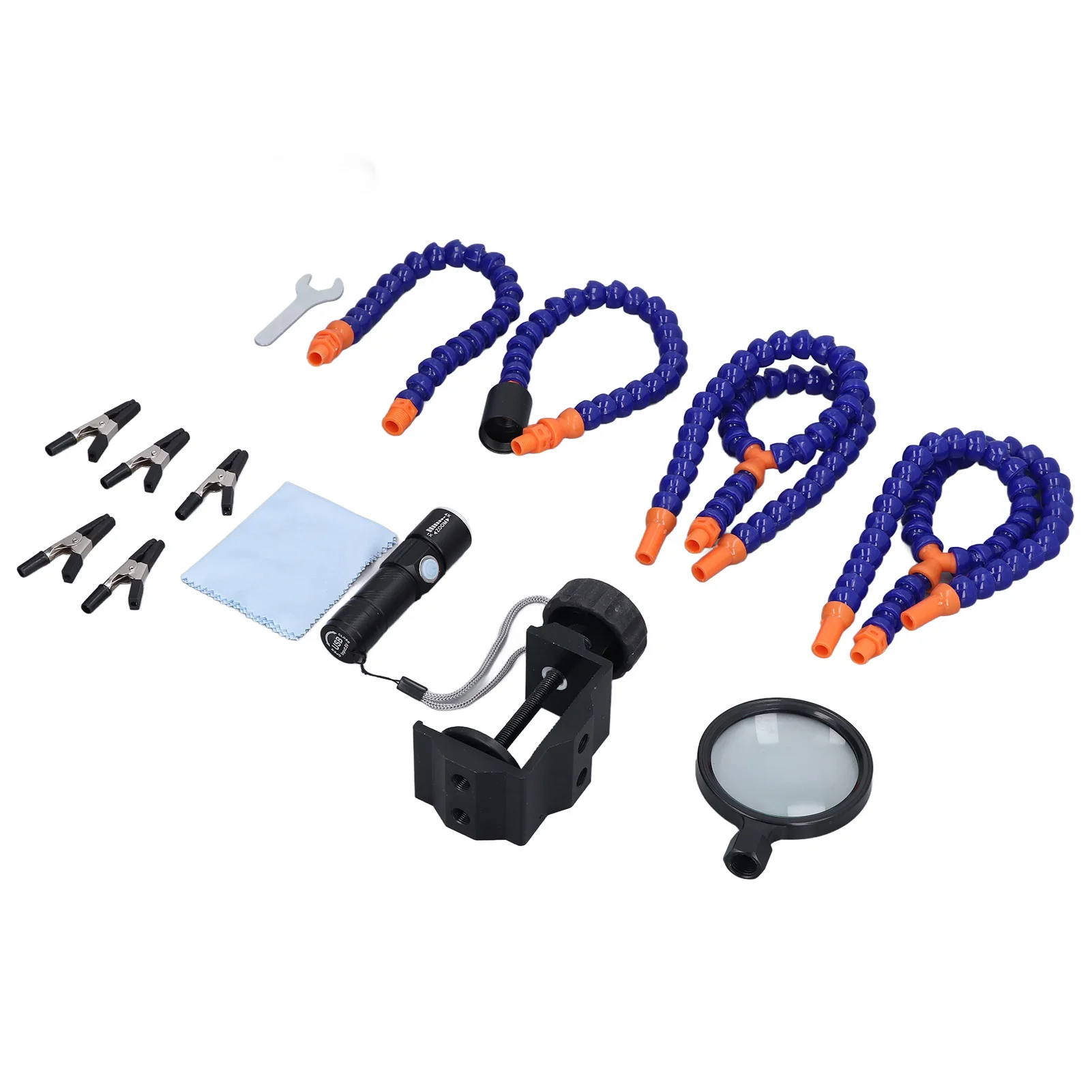 

Third Hand Soldering Tool Soldering Station Base Holder Rack USB Charging Magnifier Welding Tool