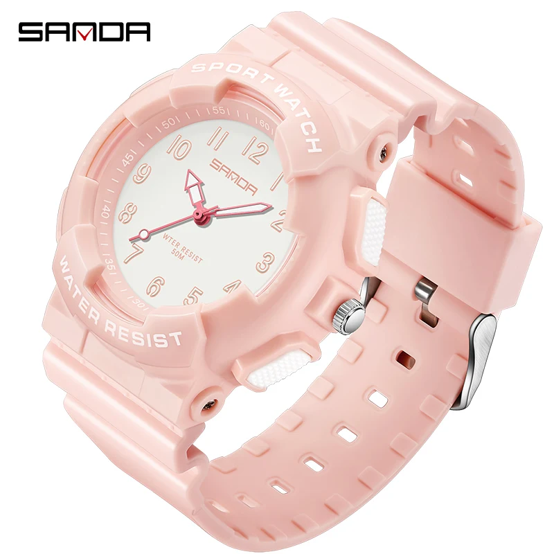 

2023 New Watch Youth Student Fresh Electronic Sanda 6094 Watch Digital Fashion Versatile Waterproof Female Student Watch