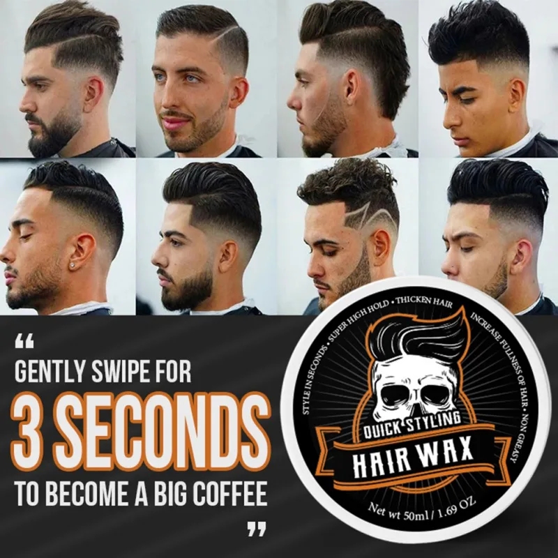 

50ml PURC Matte Men's Hair Wax Styling Fragrance Gel Long-lasting Hair Styling Clay For Men Strong Fixing Hairstyle Cream