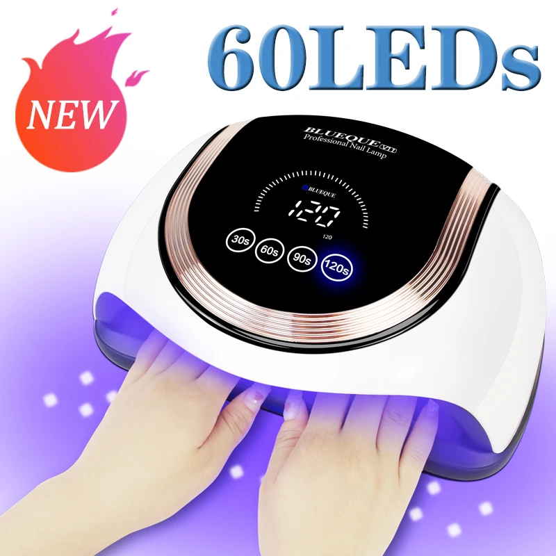 

UV LED Nail Lamp for Manicure with LCD Display Touch Powerful Nail Dryer 4 Timer Nail drying Lamp for Nail Art Salon Tools