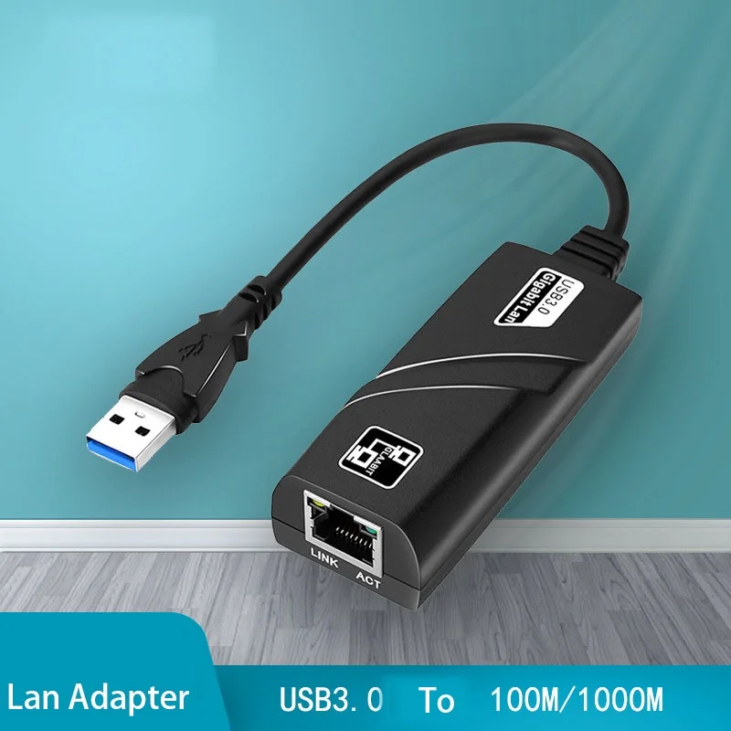 Usb 2 0/100 гигабитный Проводной адаптер к порту RJ45 сеть LAN компьютер ноутбук 1000/м