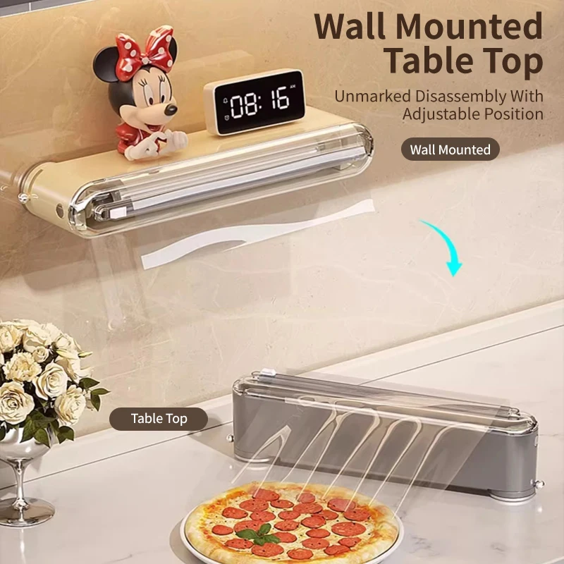 Многофункциональный резак для пищевой пленки домашней кухни настенный