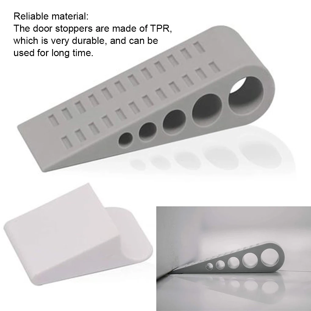 

4 Pieces Door Stopper Kitchen Bottom Doorstop Wedge Children Security
