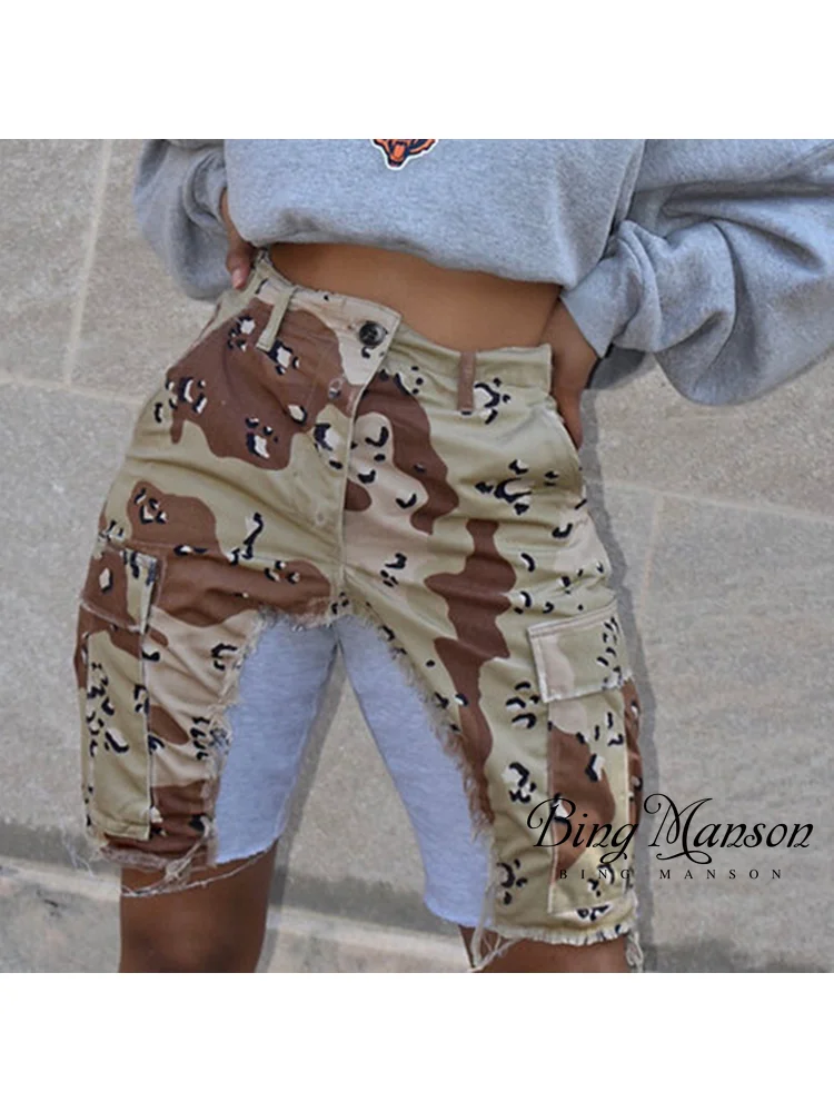 

Женские повседневные Капри, Капри контрастной расцветки, уличная одежда, шорты, штаны, женская одежда Y2k, лето 2023