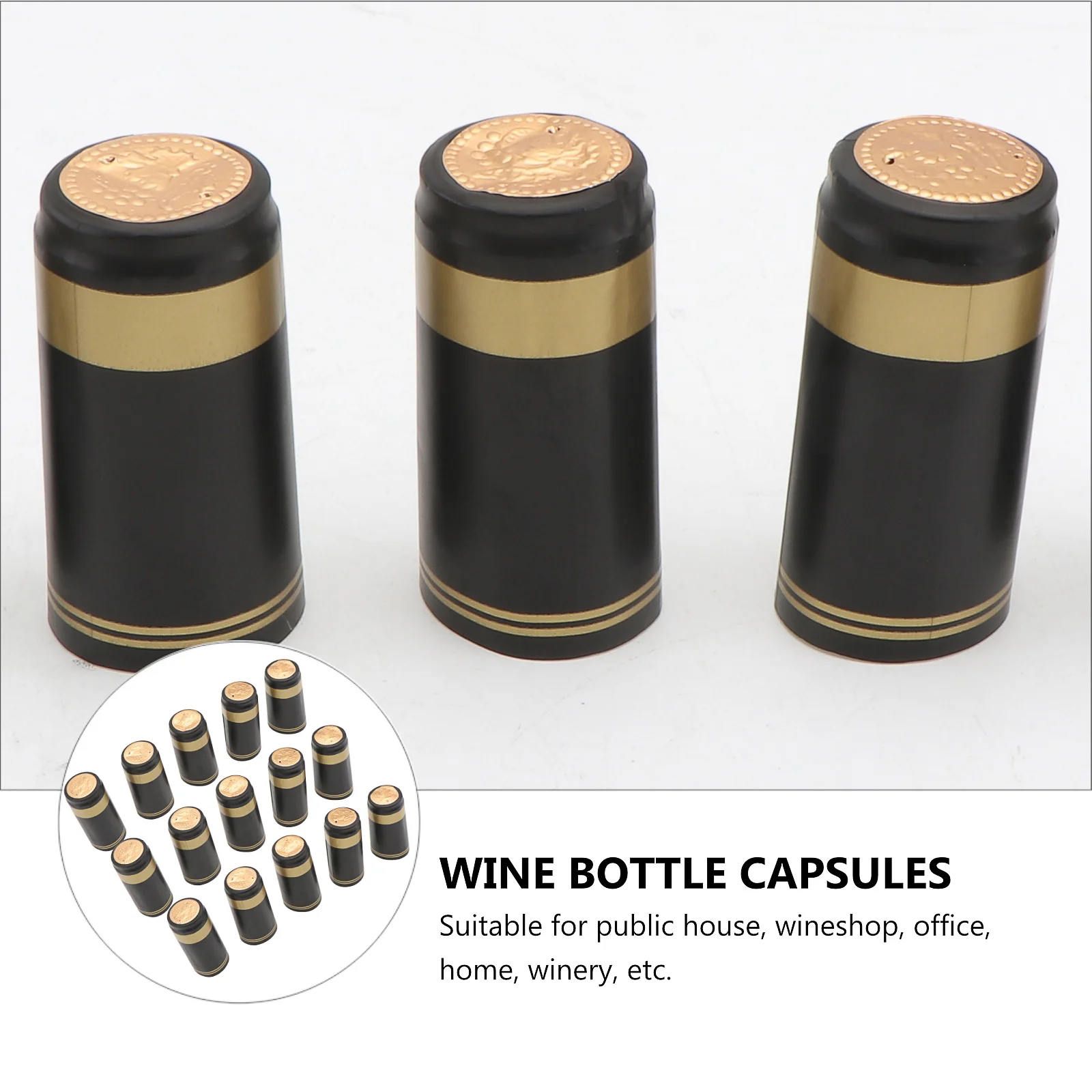 100 Pcs Bottle Preservation Capsules Heat Shrink Rum Film Seal Cover Homebrew Decoration