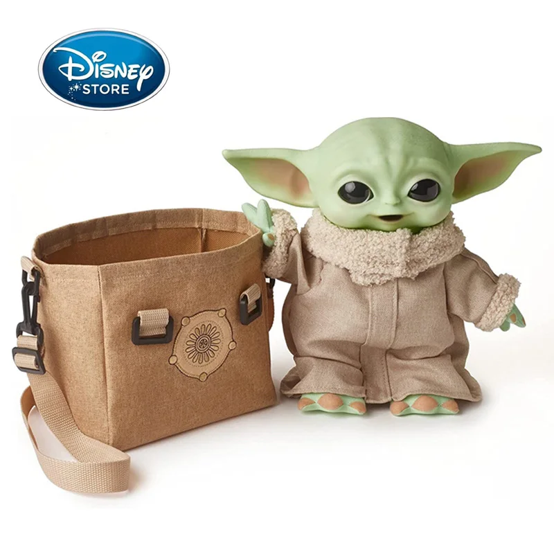 

11 дюймов, Disney, Звездные войны, Звездные войны, Baby Yoda Grogu YODA, мандалорианская сумка через плечо, фигурка, милая мягкая кукла, декоративная модель