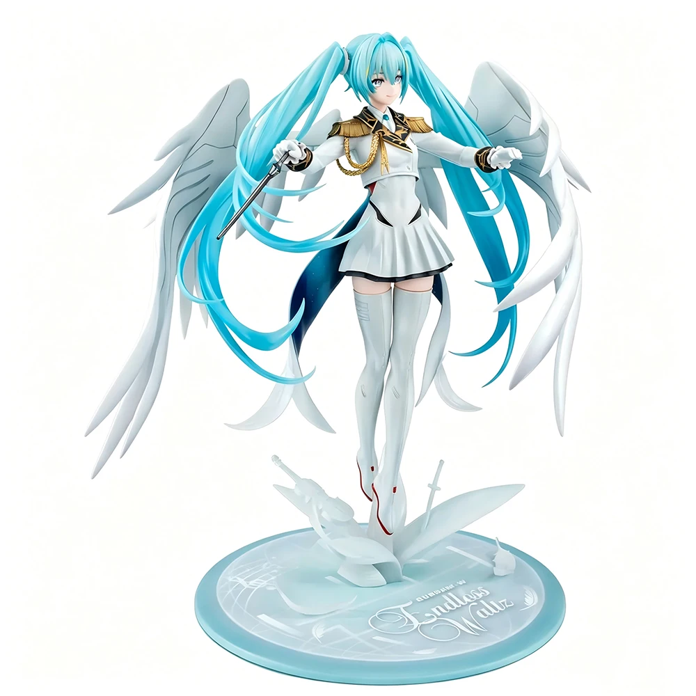 Фото Фигурка аниме-персонажа Хацунэ Мику 20 см, специальная модель Gundam x Miku к юбилею, игрушка 1/7, коллекционная фигурка из ПВХ, подарок на день рождения №4