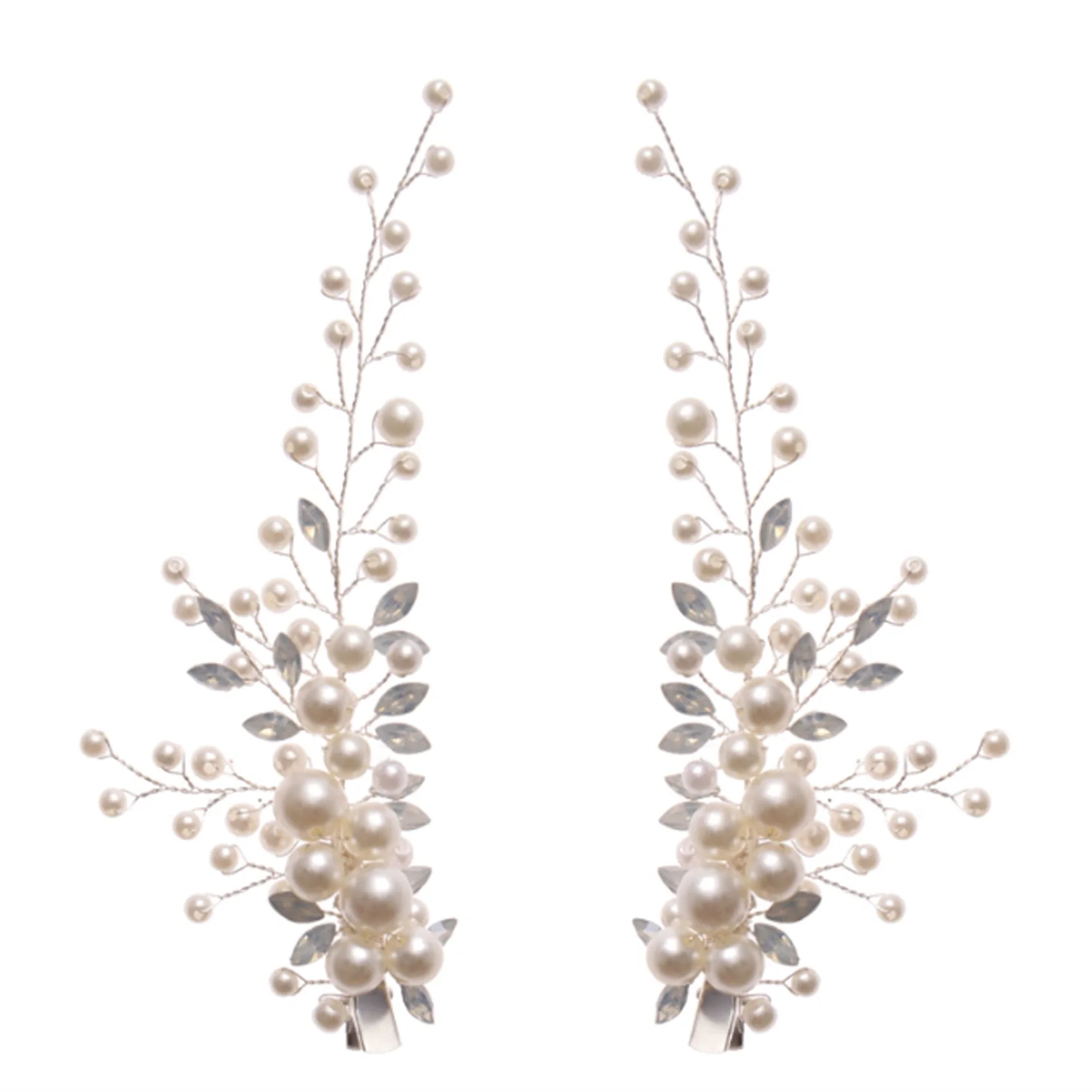 

Rhinestone Pearl Hair Clip Headband Bridal Accessories Women Crystal Headband Wedding Barrettes Hair Jewelry Gift