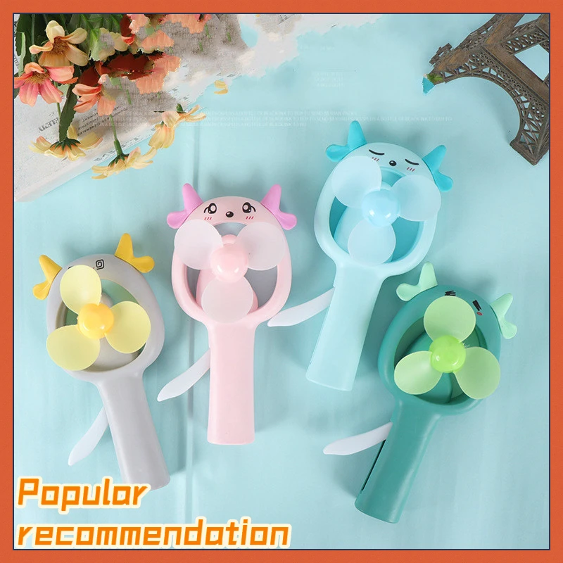 

Sheep cartoon fan fun handheld electric fan home outdoor gadgets portable fan you can squeeze out the wind by hand