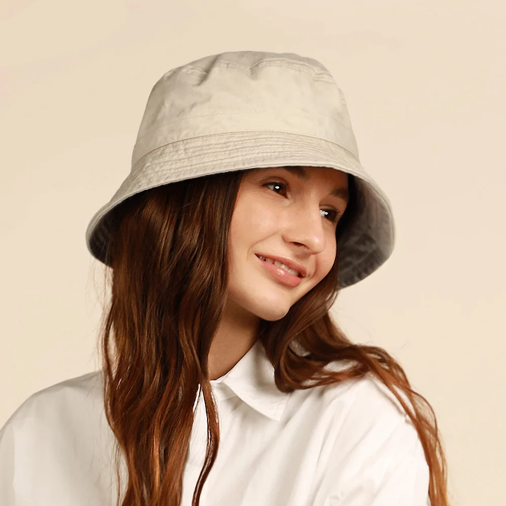 

Cotton Style Bucket Hat Unisex Trendy Lightweight Outdoor Hot Fun Beach Vacation Getaway Headwear Sun Protection Hat