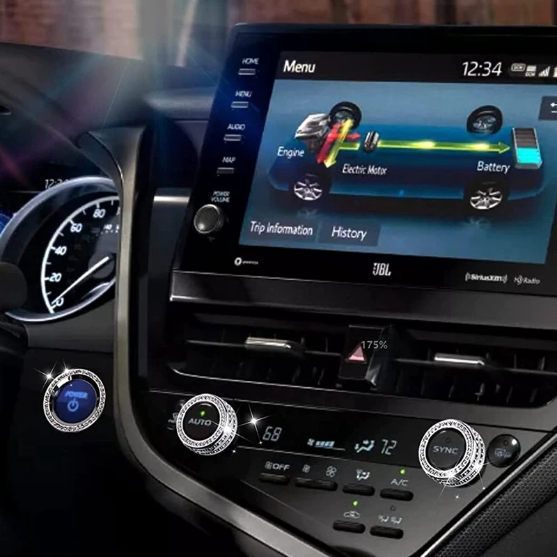 Хрустальная крышка кнопки кондиционера для Toyota Camry 2021 2022 переключателя стартера