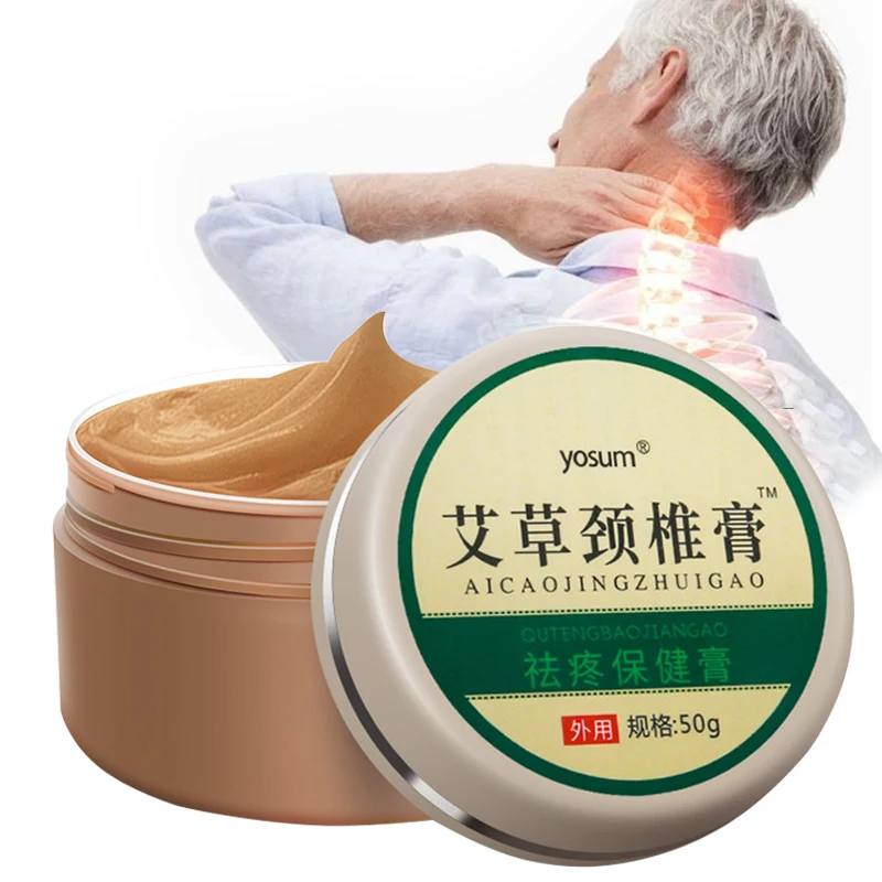 

Joint Treatment Cream Knee Cervical Spine Pain Relief Ointment Expel Cold Wormwood Relieve Muscle Strain Healthy Body Care 50g