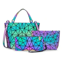 fashion style brand designer handbag womens luminous composite bag female chain shoulder bag japanese geometric purseclutch