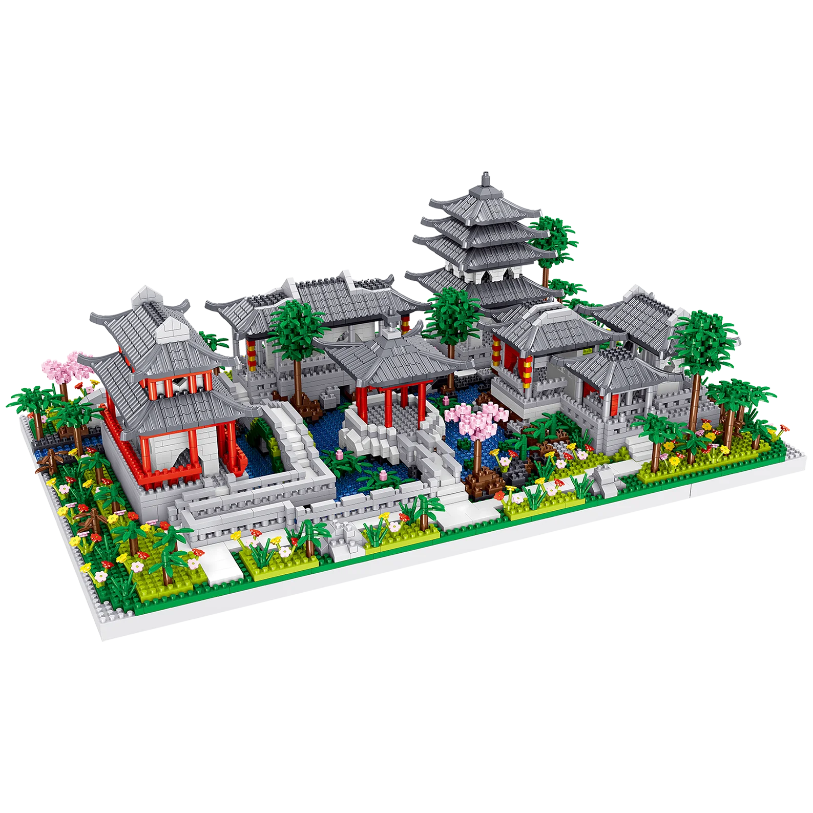 

Китайская традиционная Коллекция классических садовых архитектурных зданий Suzhou для взрослых и детей (3930 шт.)