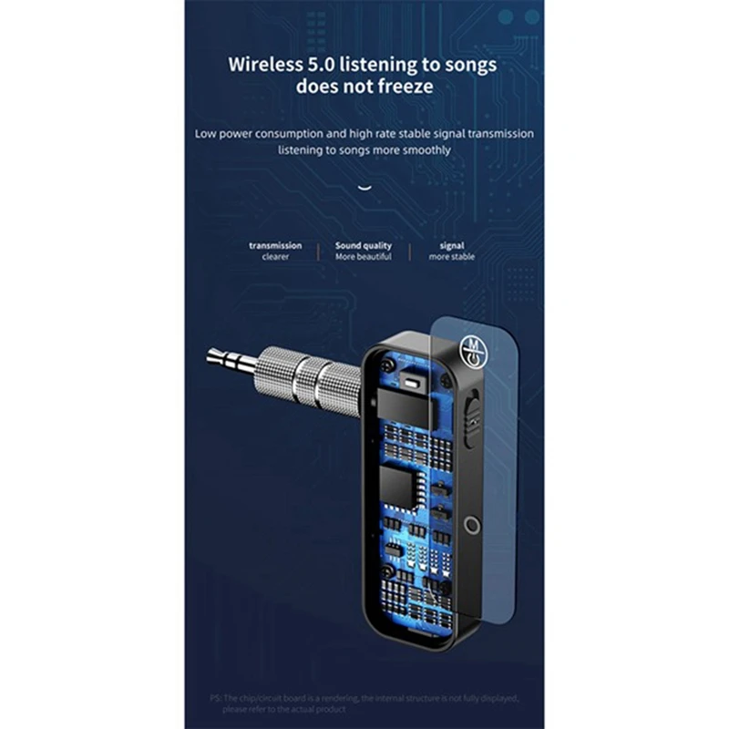 Bluetooth 5 0 автомобильный передатчик приемник с EDR 3 мм аудио адаптер и для