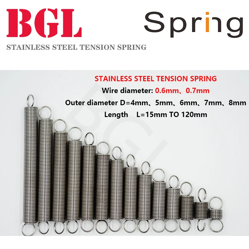 Удлинительная пружина из нержавеющей стали 0 6 мм 7 304 5 шт./партия удлинительная OD 4