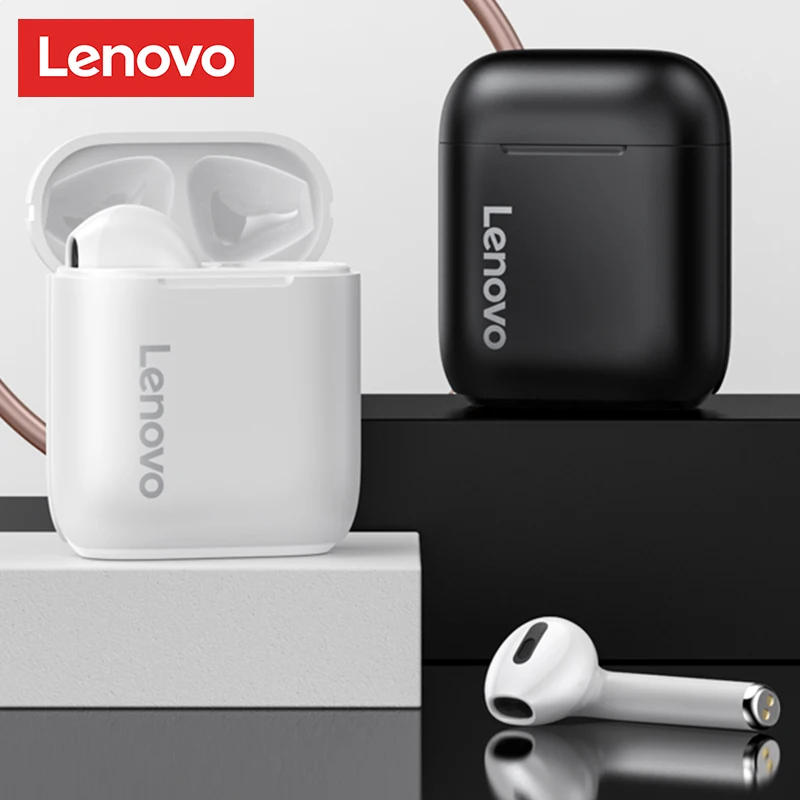 

Original New Lenovo LP2 TWS Wireless Earphone Bluetooth 5.0 Charging Box Headphone Stereo Bass Earbud Mini Headset With Mic