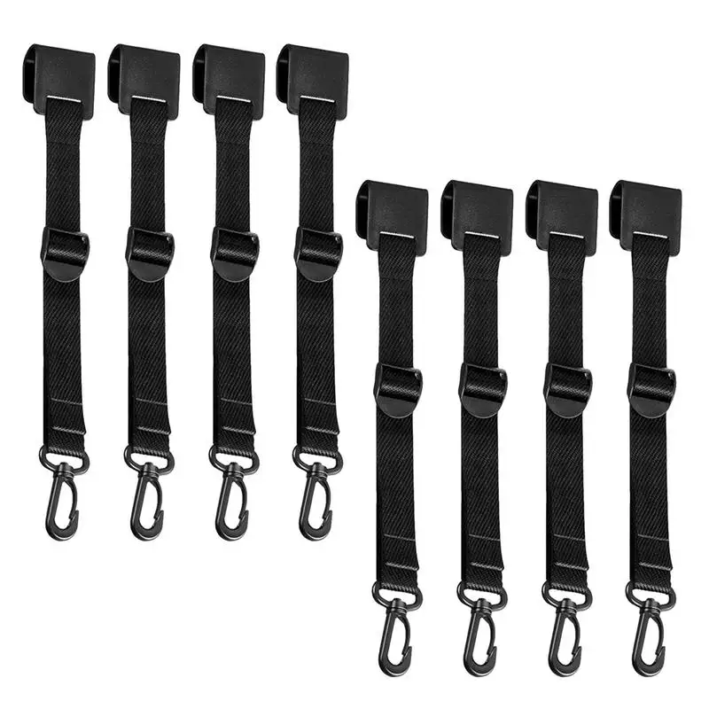 

Canopy Hung Hooks Tent Tarp Canopy Hooks 8pcs Adjustable Clamp Hanger Camping Accessories Multi Purpose Hook For Outdoor Camping