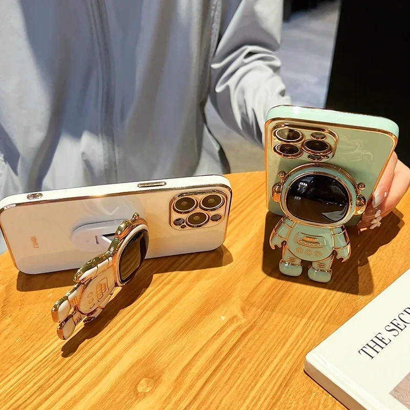 Роскошный стоячий чехол для телефона с астронавтом Xiaomi Redmi Note 13 12C 12S 11S 10S 10A 10C 9S 9A 9C