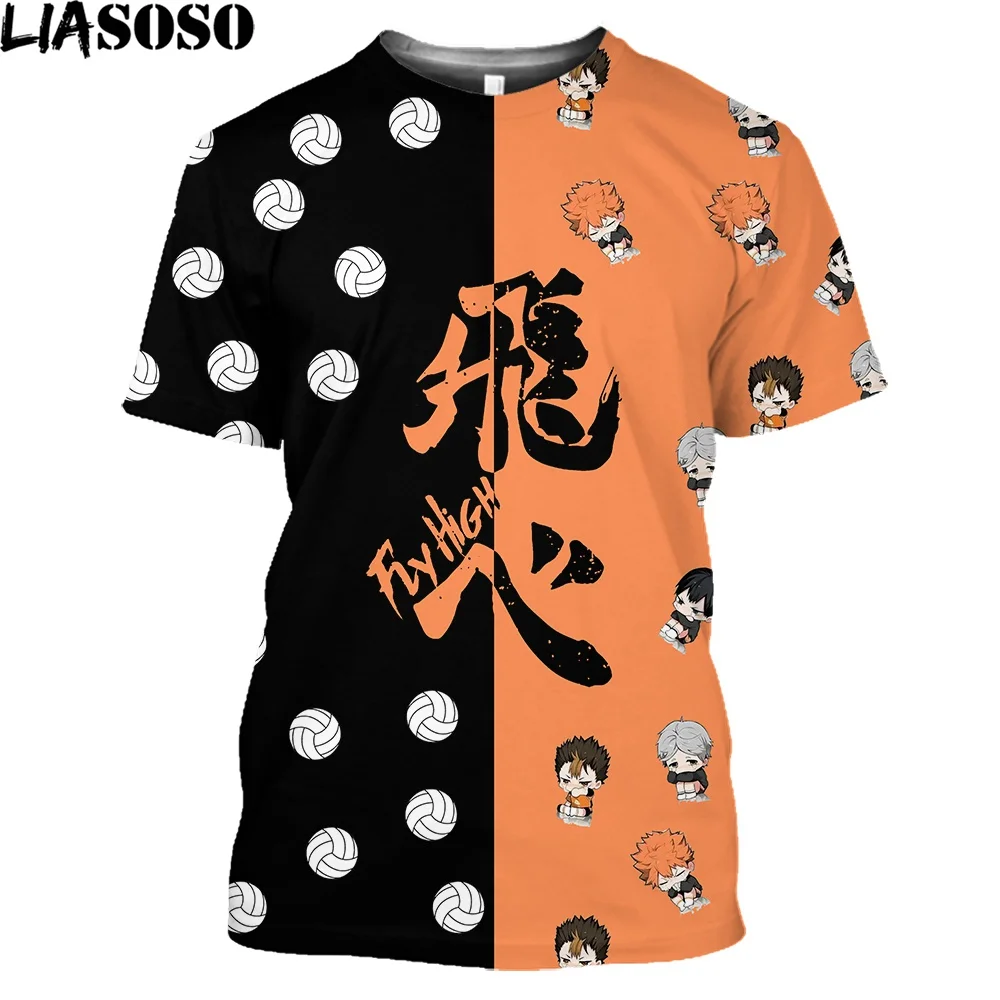 Футболка Мужская/женская с 3D-принтом для волейбола и анимации - купить по