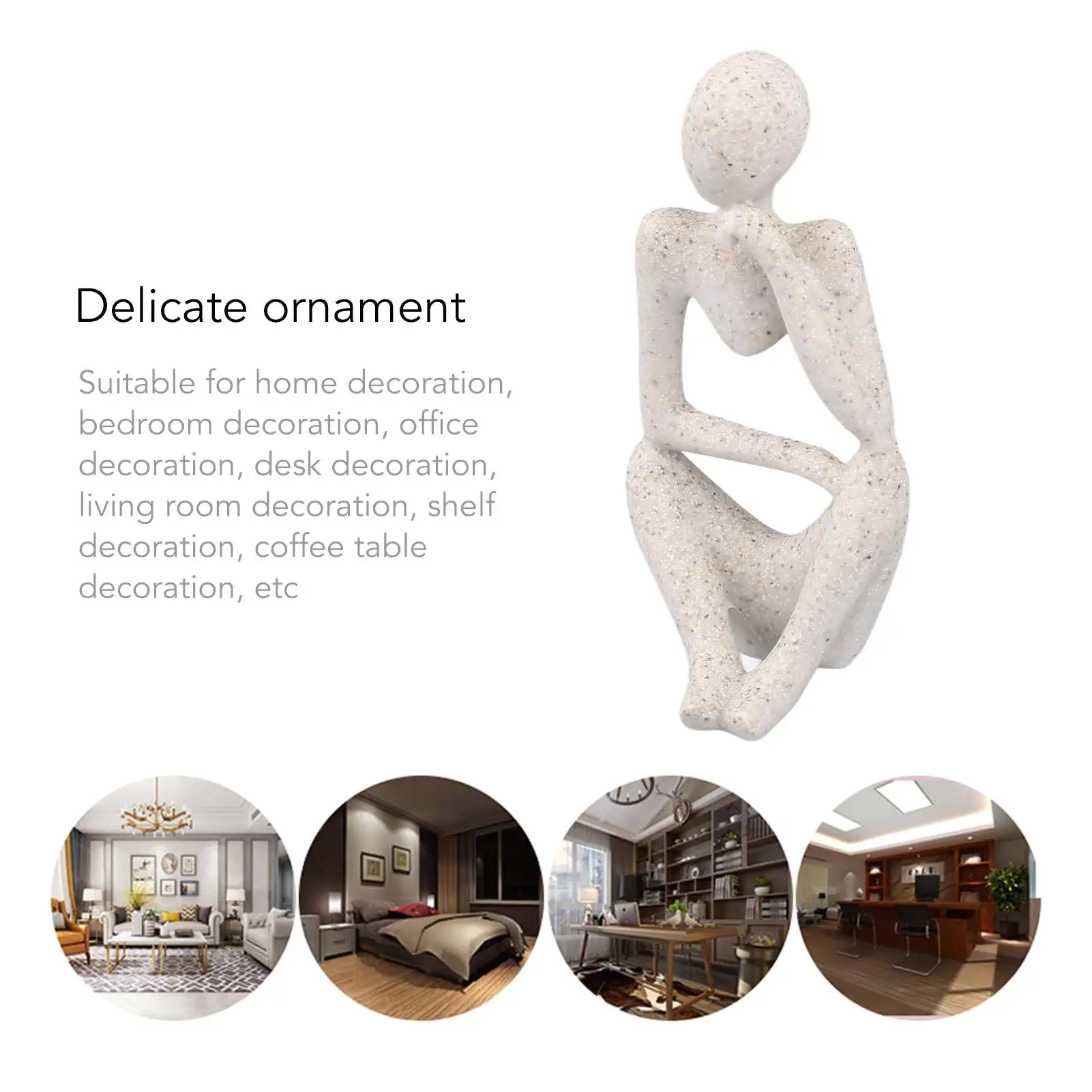 Абстрактная статуя истончика из смолы для гостиной и офиса