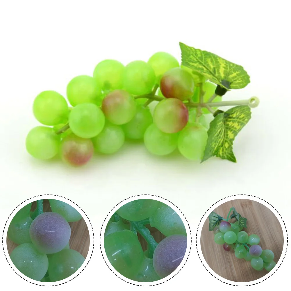 

5PCS Bunch Artificial Lifelike Grapes Wedding Decoration Mini Fake Fruit Decor Fake Lemons Lemon Party Decoration Photography