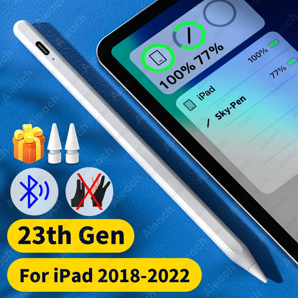 

For Apple Pencil 2 iPad 23th Gen Bluetooth Stylus Pen For iPad Drawing Touch Pen For iPad Air 5 2022 2021 2020 2019 2018